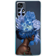 Чехол BoxFace Xiaomi Poco M4 Pro 5G Exquisite Blue Flowers