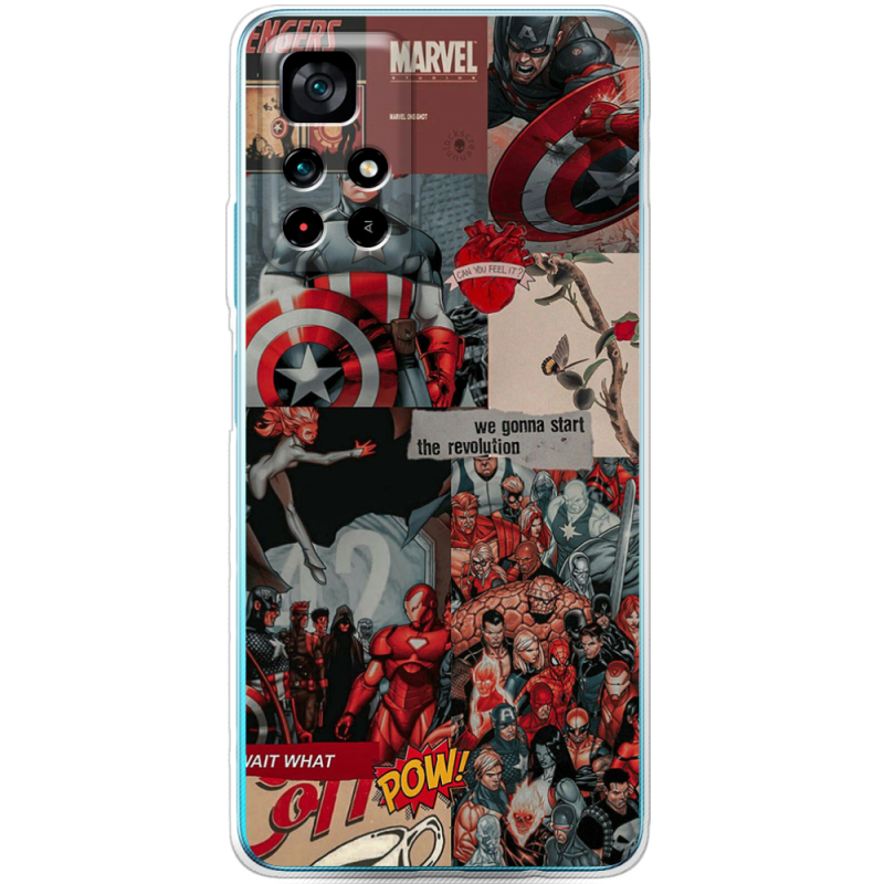 Чехол BoxFace Xiaomi Poco M4 Pro 5G Marvel Avengers