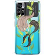 Прозрачный чехол BoxFace Xiaomi Poco M4 Pro 5G Cute Mermaid