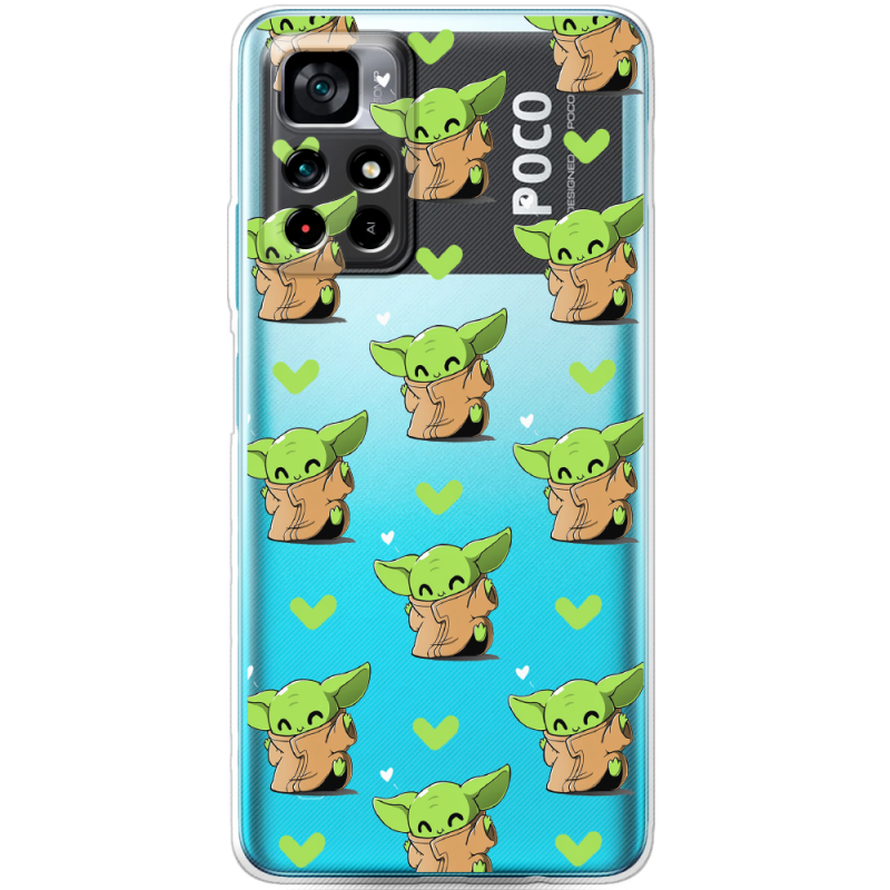 Прозрачный чехол BoxFace Xiaomi Poco M4 Pro 5G Pattern Baby Yoda