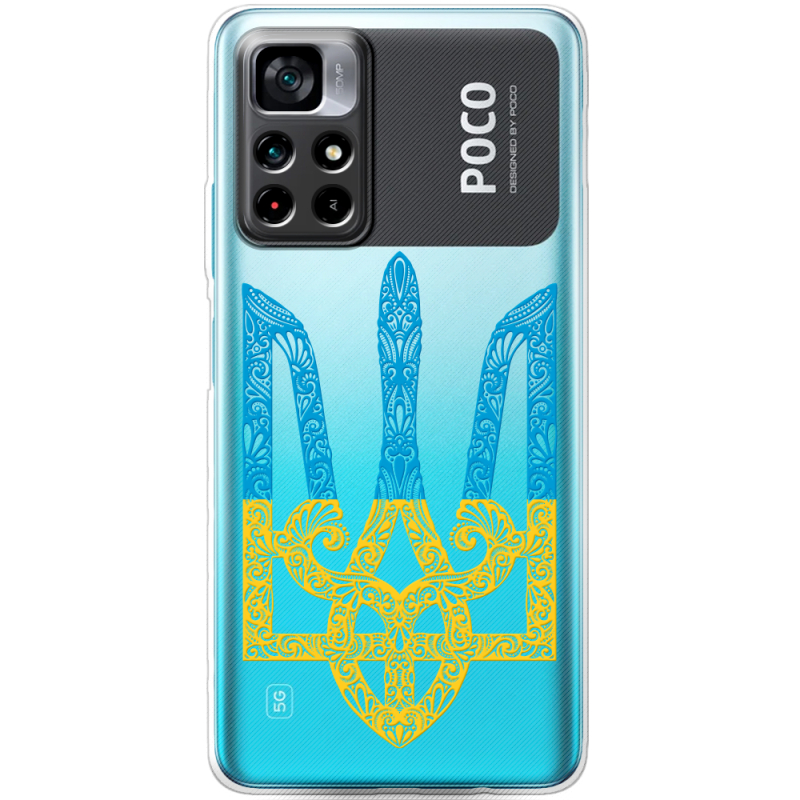 Прозрачный чехол BoxFace Xiaomi Poco M4 Pro 5G Gold Trident