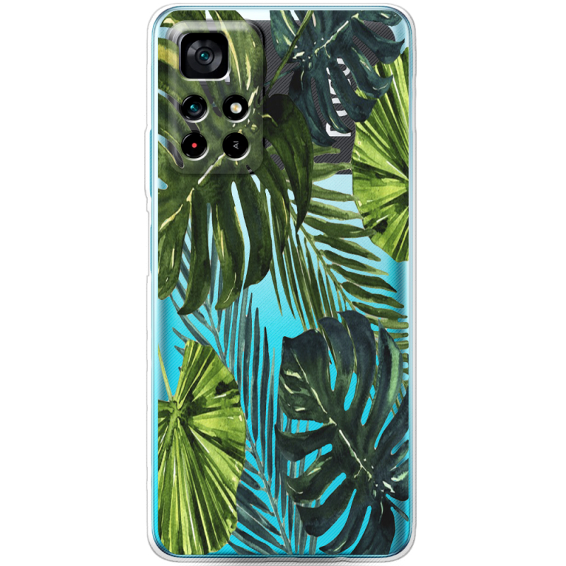 Прозрачный чехол BoxFace Xiaomi Poco M4 Pro 5G Palm Tree