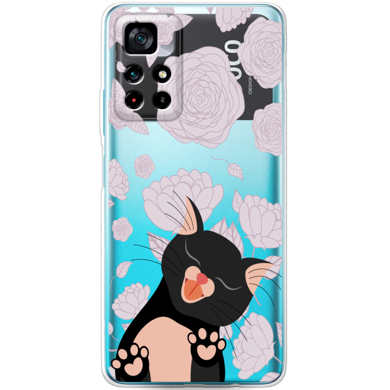 Прозрачный чехол BoxFace Xiaomi Poco M4 Pro 5G Meow