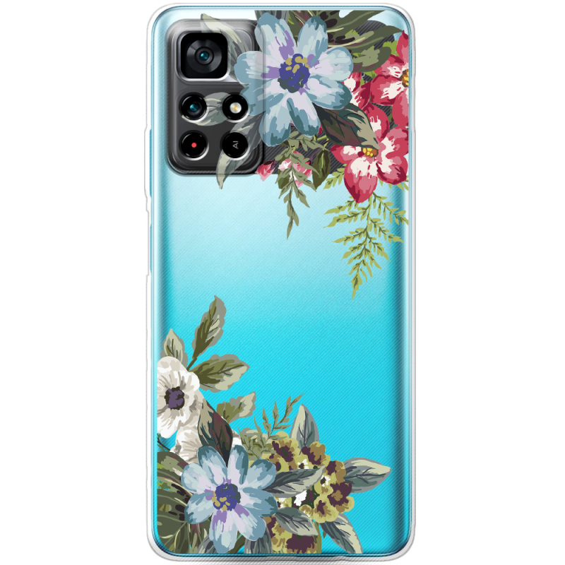 Прозрачный чехол BoxFace Xiaomi Poco M4 Pro 5G Floral