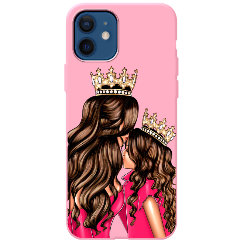 Розовый чехол BoxFace Apple iPhone 12 Queen and Princess