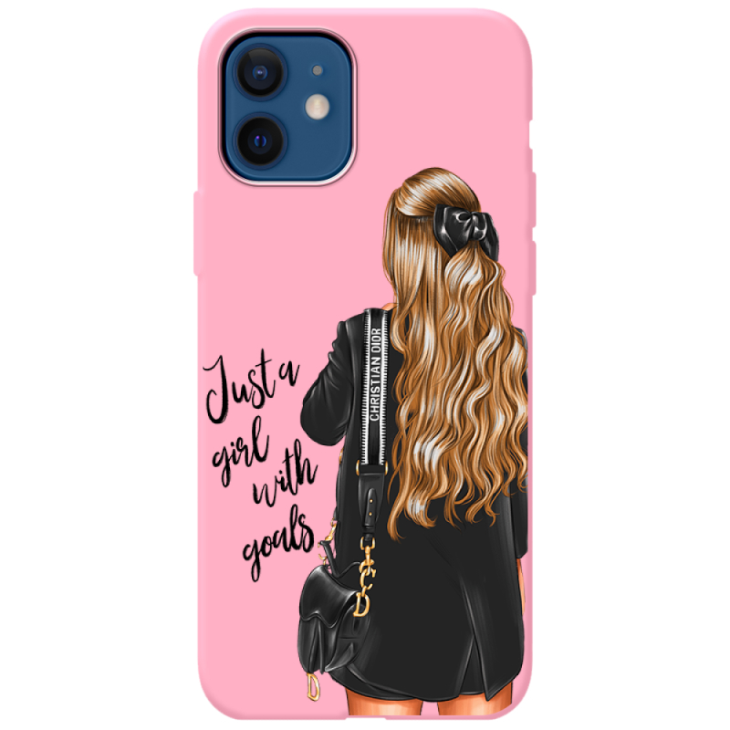 Розовый чехол BoxFace Apple iPhone 12 Just Girl