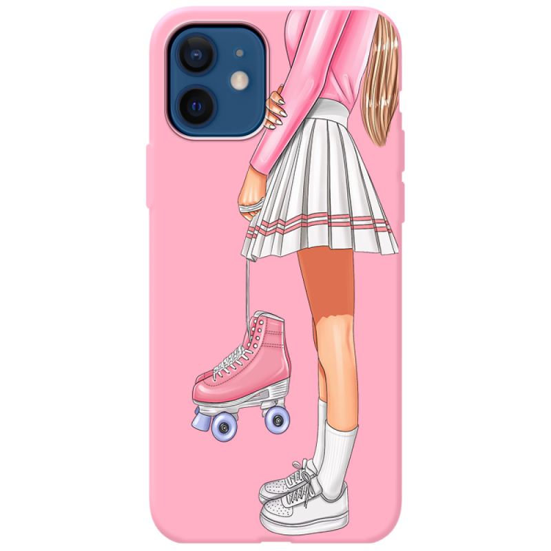 Розовый чехол BoxFace Apple iPhone 12 Roller Girl