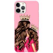 Розовый чехол BoxFace Apple iPhone 12 Pro Queen and Princess
