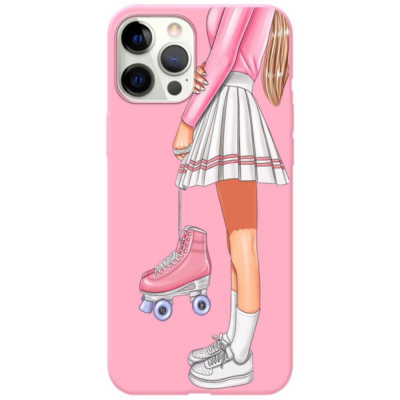 Розовый чехол BoxFace Apple iPhone 12 Pro Roller Girl