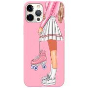 Розовый чехол BoxFace Apple iPhone 12 Pro Roller Girl