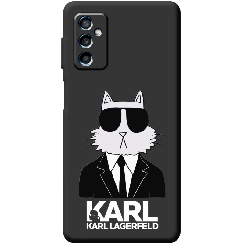 Черный чехол BoxFace Samsung Galaxy M52 (M526)  Cat in Black