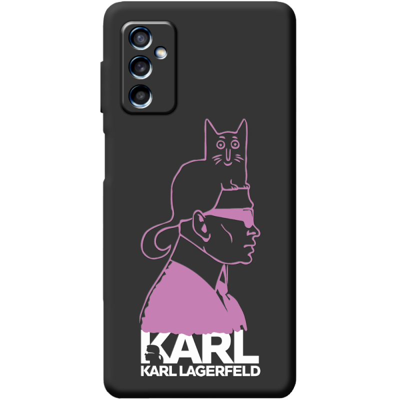 Черный чехол BoxFace Samsung Galaxy M52 (M526)  Pink Karl