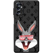 Черный чехол BoxFace Samsung Galaxy M52 (M526)  looney bunny