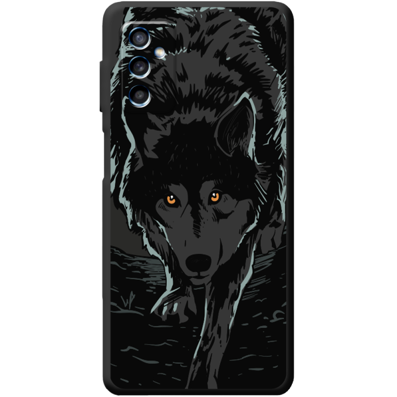 Черный чехол BoxFace Samsung Galaxy M52 (M526)  Wolf