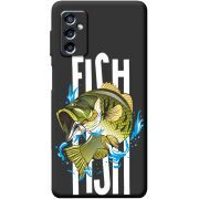 Черный чехол BoxFace Samsung Galaxy M52 (M526)  Fish