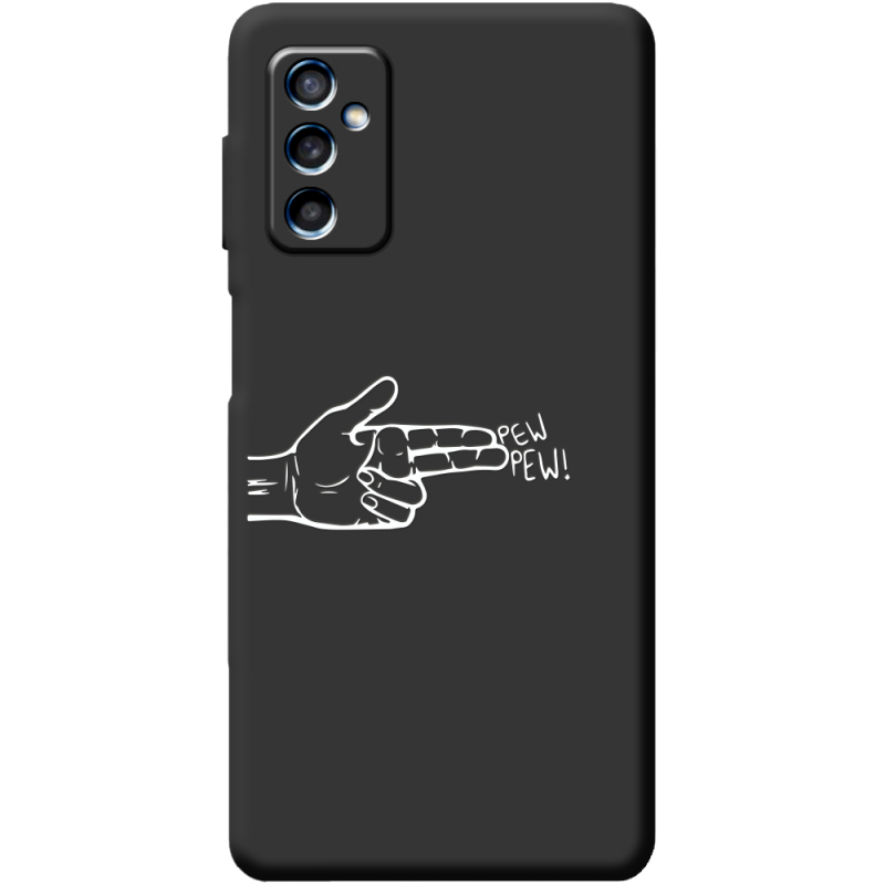 Черный чехол BoxFace Samsung Galaxy M52 (M526)  Pew Pew