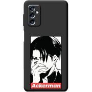 Черный чехол BoxFace Samsung Galaxy M52 (M526)  Attack On Titan - Ackerman