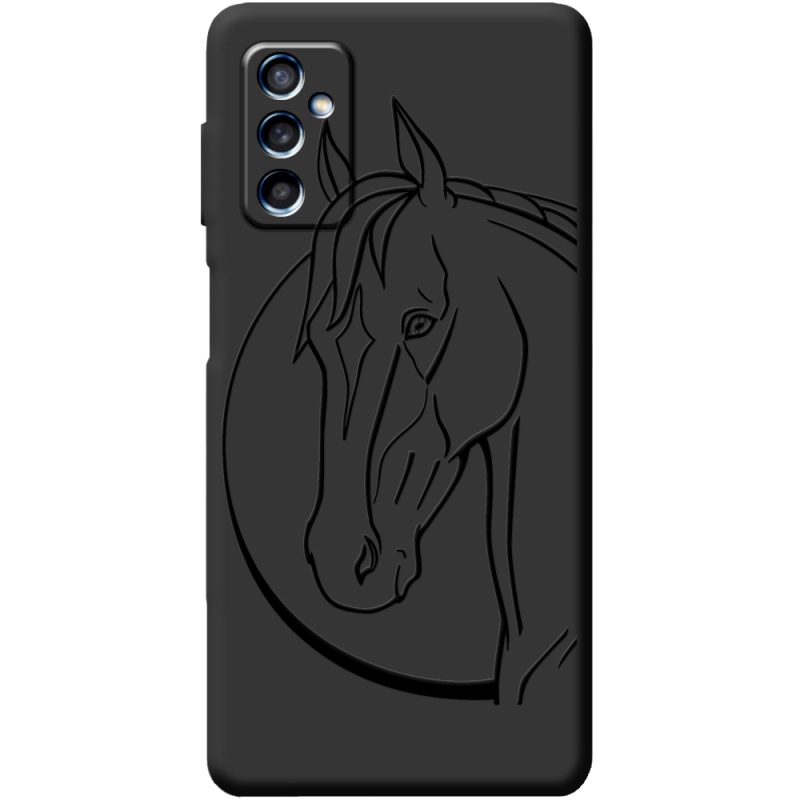 Черный чехол BoxFace Samsung Galaxy M52 (M526)  Horse