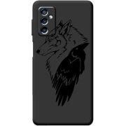 Черный чехол BoxFace Samsung Galaxy M52 (M526)  Wolf and Raven