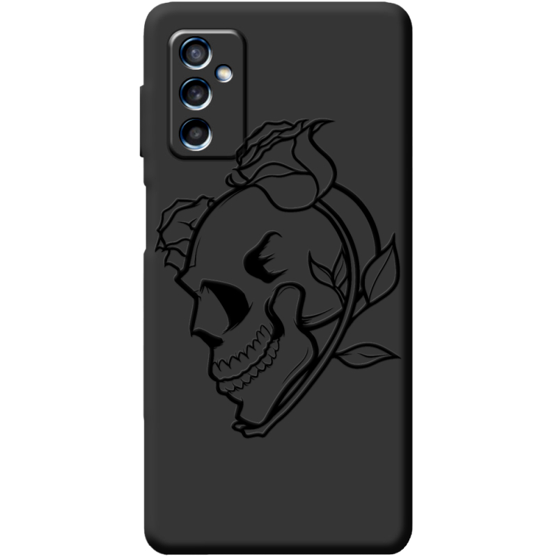 Черный чехол BoxFace Samsung Galaxy M52 (M526)  Skull and Roses