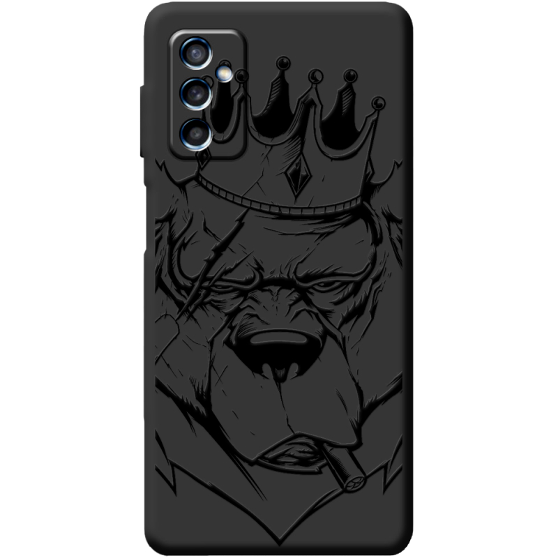 Черный чехол BoxFace Samsung Galaxy M52 (M526)  Bear King