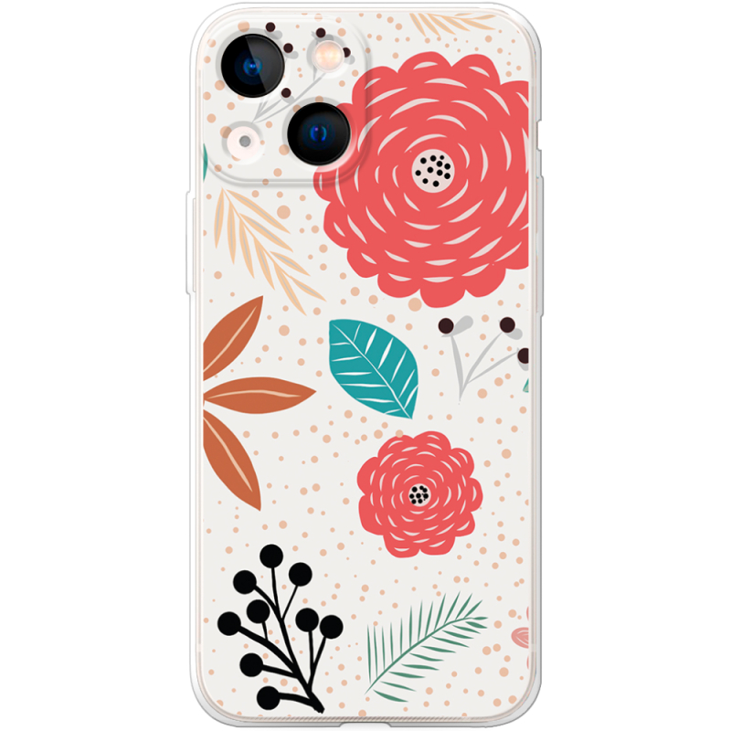 Чехол BoxFace Apple iPhone 13 mini Line Flowers