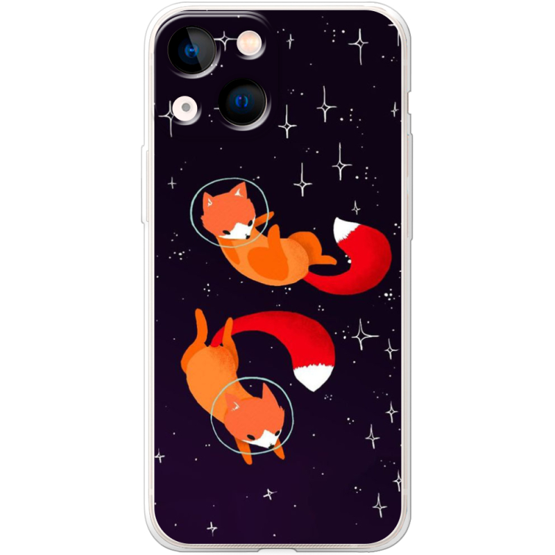 Чехол BoxFace Apple iPhone 13 mini Fox-Astronauts