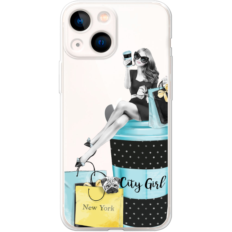 Прозрачный чехол BoxFace Apple iPhone 13 mini City Girl