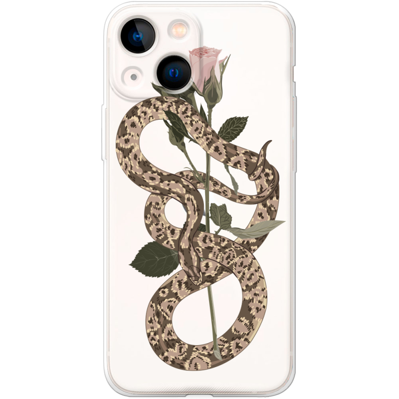 Прозрачный чехол BoxFace Apple iPhone 13 mini Glamor Snake