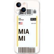 Прозрачный чехол BoxFace Apple iPhone 13 mini Ticket Miami