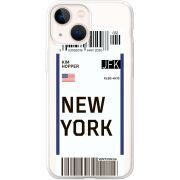 Прозрачный чехол BoxFace Apple iPhone 13 mini Ticket New York