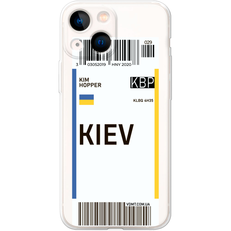 Прозрачный чехол BoxFace Apple iPhone 13 mini Ticket Kiev