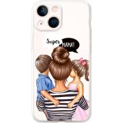 Прозрачный чехол BoxFace Apple iPhone 13 mini Super Mama