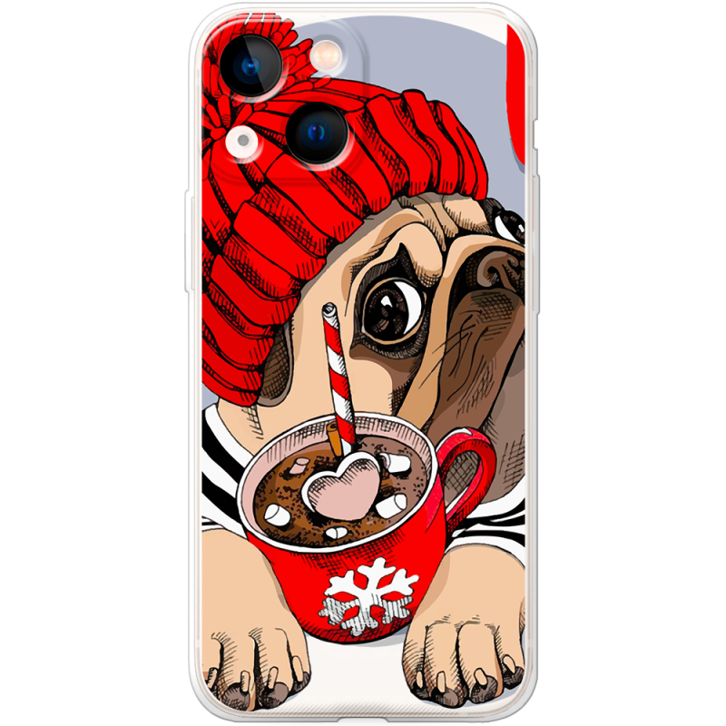 Прозрачный чехол BoxFace Apple iPhone 13 mini Winter Puggy