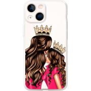 Прозрачный чехол BoxFace Apple iPhone 13 mini Queen and Princess