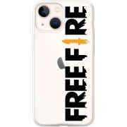 Прозрачный чехол BoxFace Apple iPhone 13 mini Free Fire Black Logo