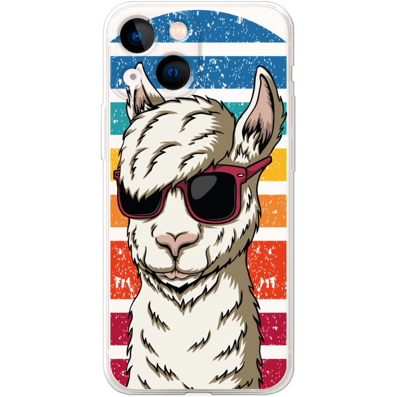 Прозрачный чехол BoxFace Apple iPhone 13 mini Стильна Лама