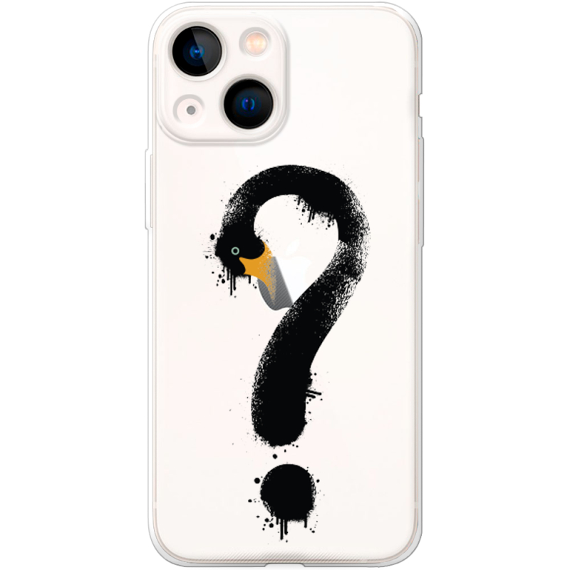 Прозрачный чехол BoxFace Apple iPhone 13 mini Swan question