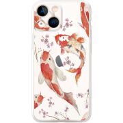 Прозрачный чехол BoxFace Apple iPhone 13 mini Japanese Koi Fish