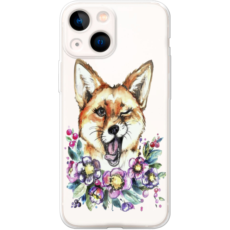 Прозрачный чехол BoxFace Apple iPhone 13 mini Winking Fox