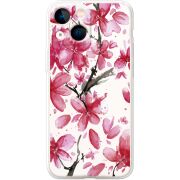 Прозрачный чехол BoxFace Apple iPhone 13 mini Pink Magnolia