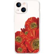 Прозрачный чехол BoxFace Apple iPhone 13 mini Red Poppies