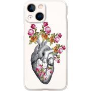 Чехол BoxFace со стразами Apple iPhone 13 mini Heart