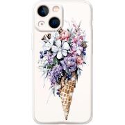 Чехол BoxFace со стразами Apple iPhone 13 mini Ice Cream Flowers