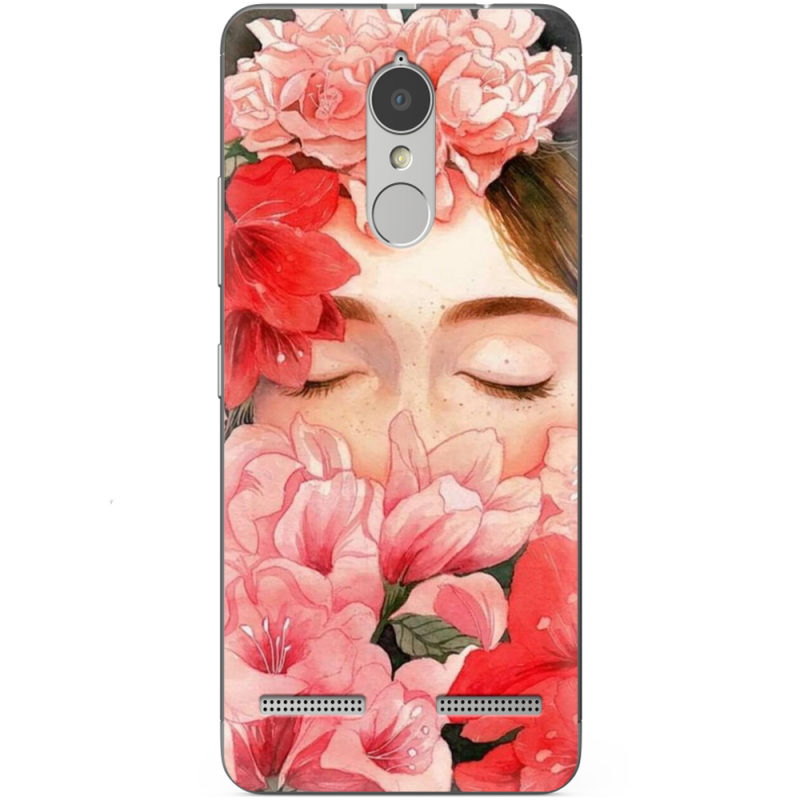 Чехол Uprint Lenovo Vibe K6 Girl in Flowers