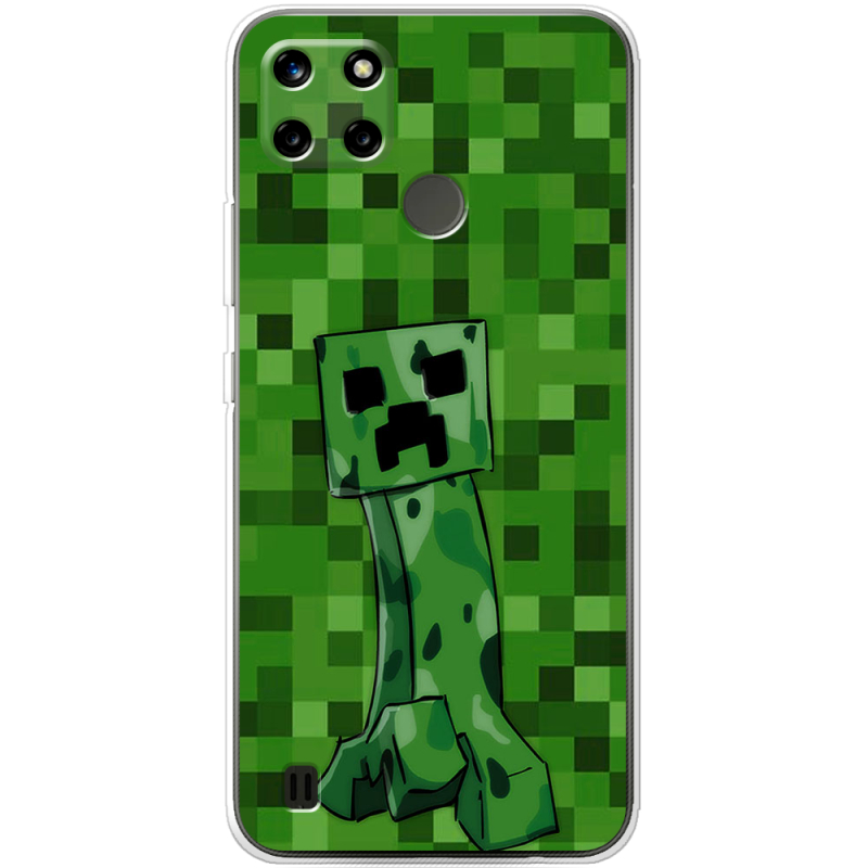 Чехол BoxFace Realme C25Y Minecraft Creeper