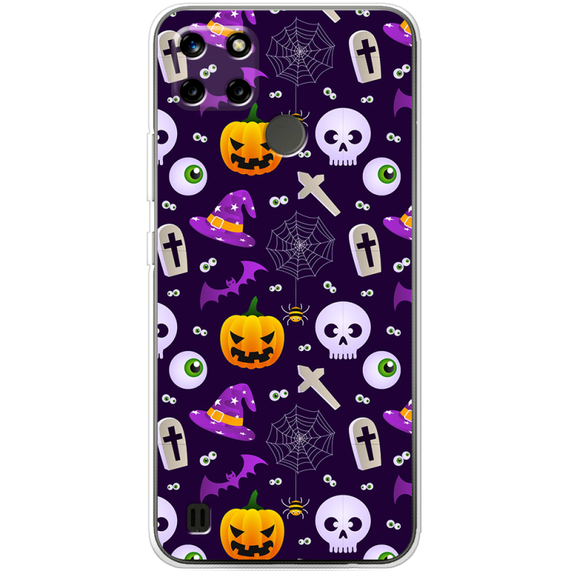 Чехол BoxFace Realme C25Y Halloween Purple Mood