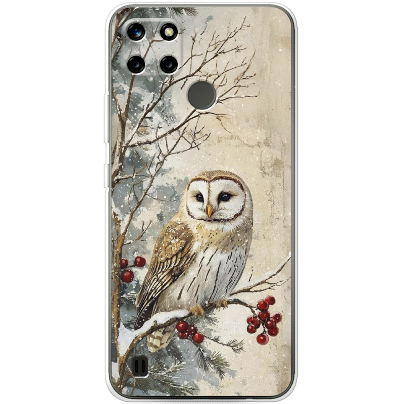 Чехол BoxFace Realme C25Y Christmas Owl