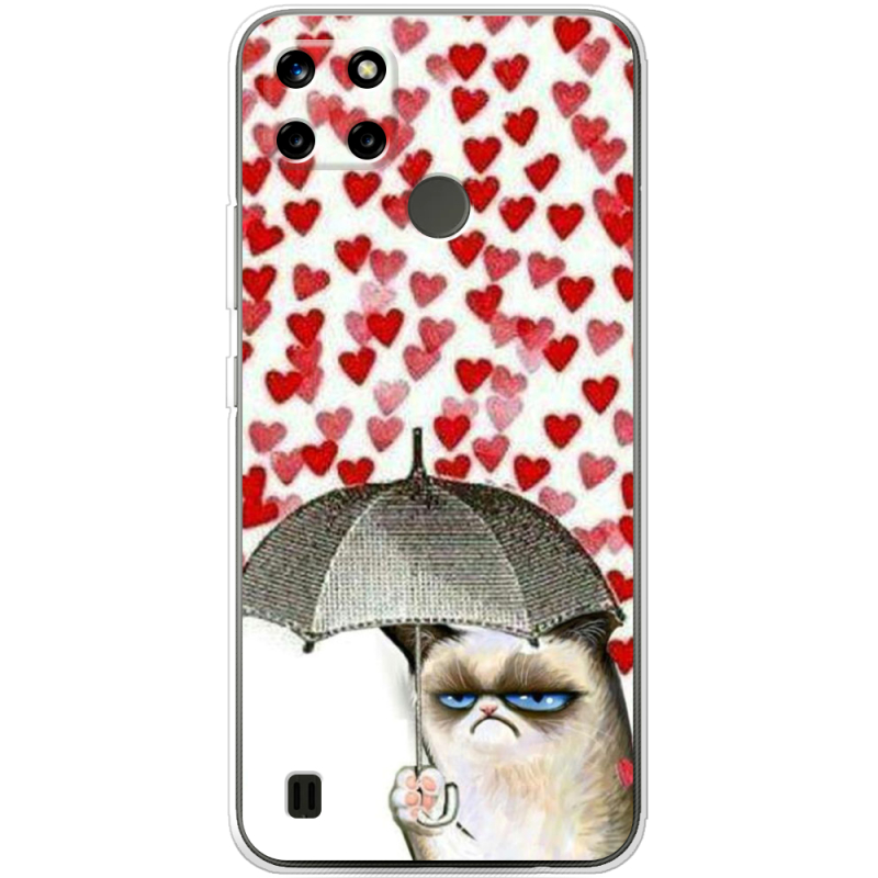 Чехол BoxFace Realme C25Y Raining Hearts