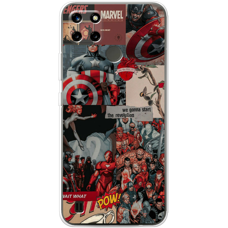 Чехол BoxFace Realme C25Y Marvel Avengers